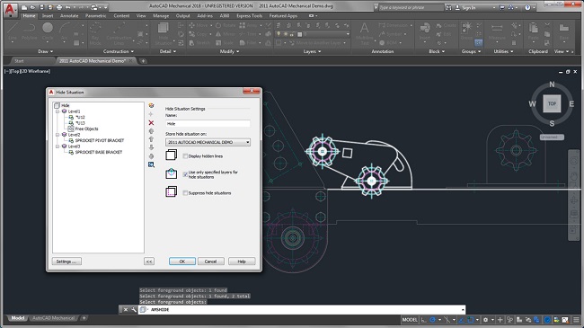 giao dien Autocad co khi