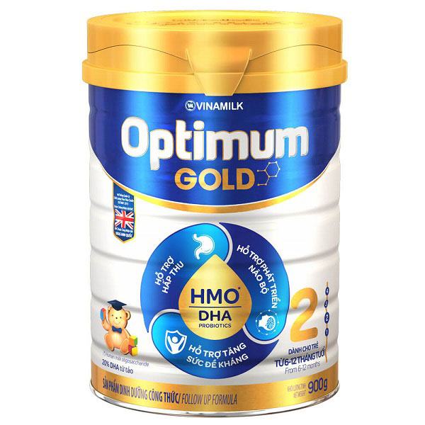Sữa Optimum Gold HMO 2, 900gr, 6-12 tháng tuổi. Vinamilk - suachobeyeu.vn